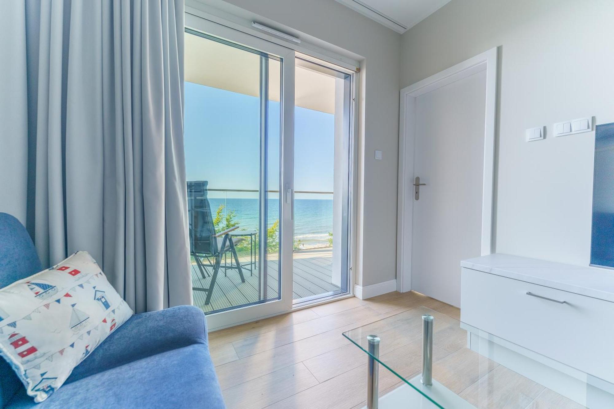 Apartament Kapitanski Z Widokiem Na Morze 4 Pietro - By Perlowa Przystan Rent Sianożęty Zewnętrze zdjęcie